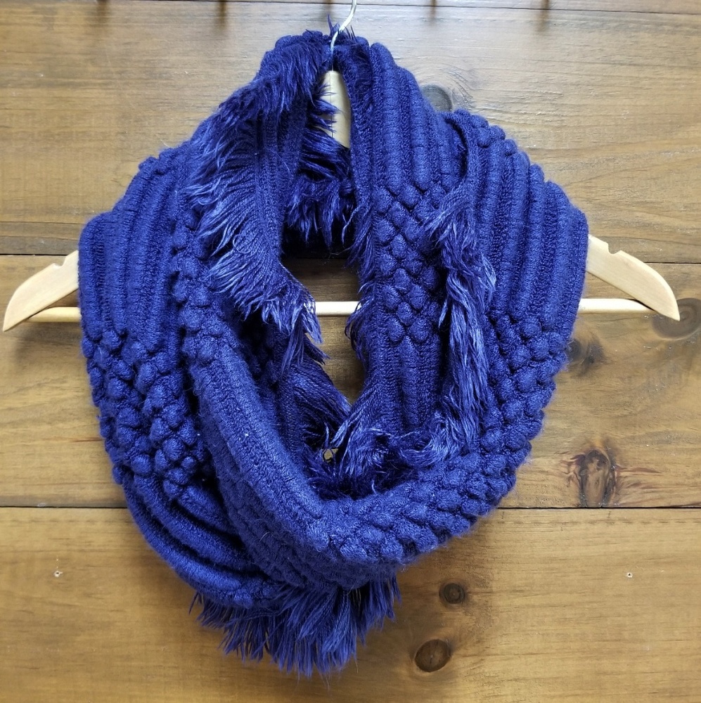 Soft Navy Infinity Scarf from LOFT
